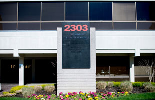 Address on the front of the building.
