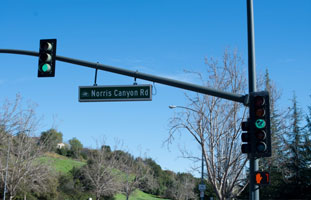 On Camino Ramon go to the third traffic light which is Norris Canyon go through the intersection and make the first right turn into the parking lot.