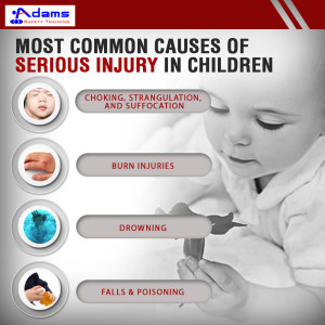 Most common causes of serious injury in children